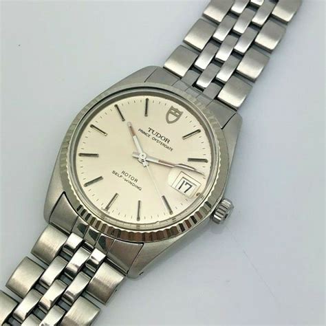 tudor 90734|Rolex Tudor Prince OysterDate 34mm White Gold Bezel Watch .